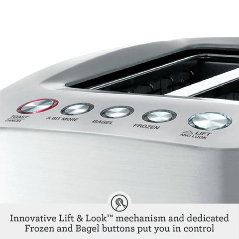 Breville Die-Cast Smart Toaster, 2-Slice, Brushed Stainless Steel