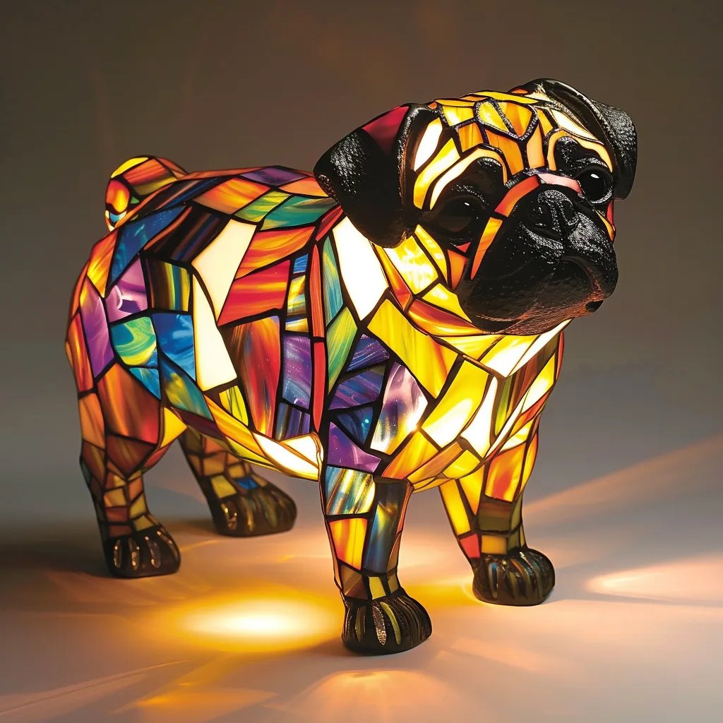 Pug  Lamp