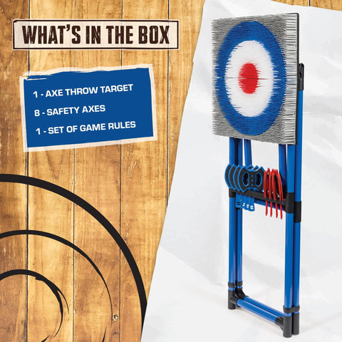 EastPoint Deluxe Steel Frame Axe Throw Target Game Set