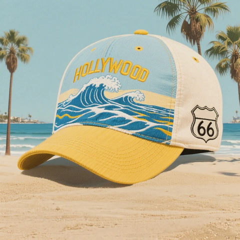 Route 66: America’s Highway, Stitched Into Every Cap