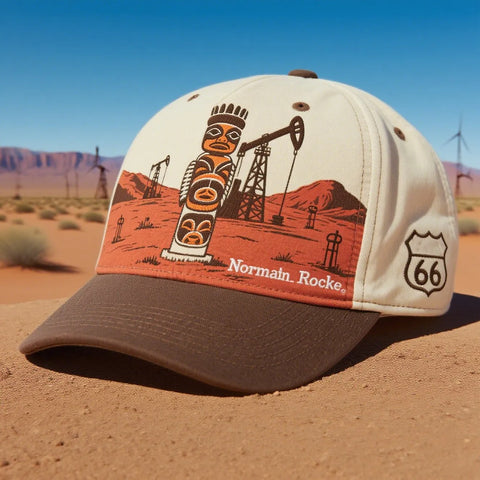 Route 66: America’s Highway, Stitched Into Every Cap