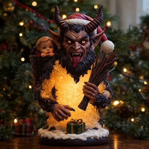 Bring Holiday Mischief Home – The Krampus Christmas Lamp
