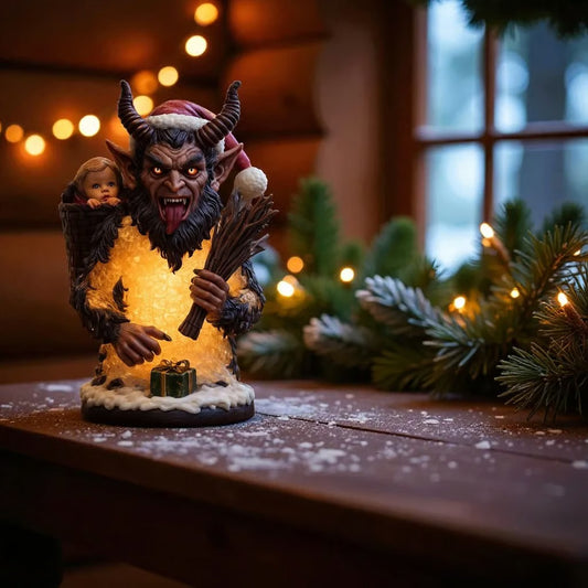 Bring Holiday Mischief Home – The Krampus Christmas Lamp