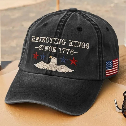 Rejecting Kings Since 1776 Printed Hat