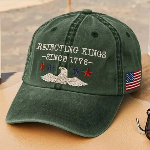 Rejecting Kings Since 1776 Printed Hat