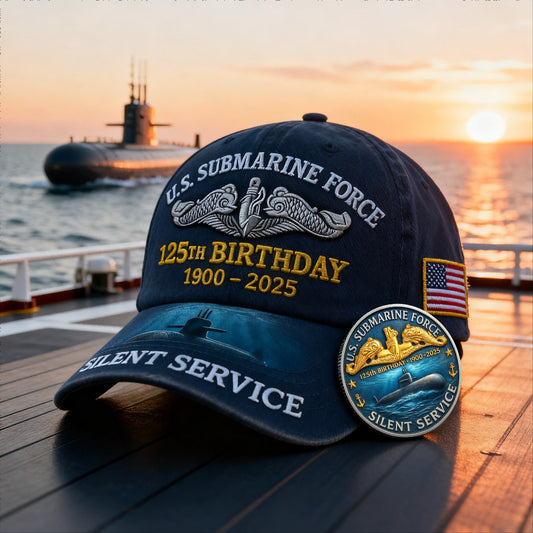 U.S. Submarine Force 125th Anniversary Collector’s Edition Cap & Coin Set