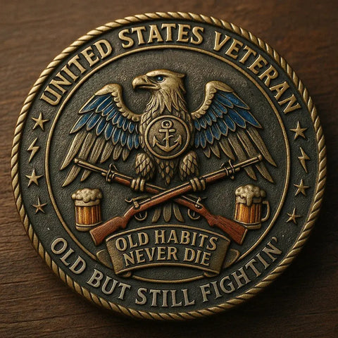 Grumpy Old Vet – United States Veteran Commemorative Coin