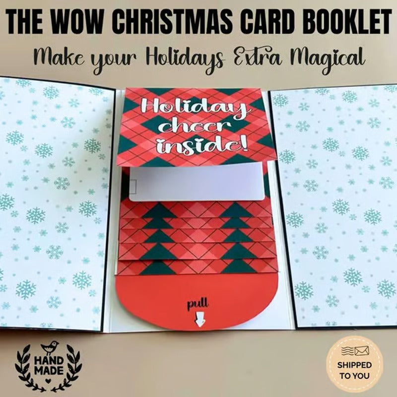 Handmade Waterfall Christmas Gift Card Booklet
