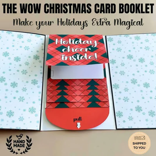 Handmade Waterfall Christmas Gift Card Booklet
