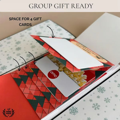 Handmade Waterfall Christmas Gift Card Booklet