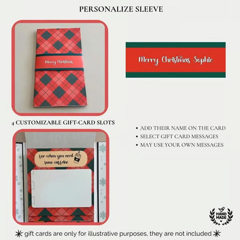 Handmade Waterfall Christmas Gift Card Booklet