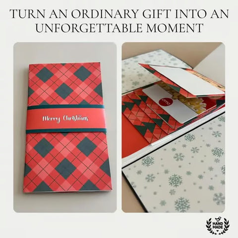 Handmade Waterfall Christmas Gift Card Booklet