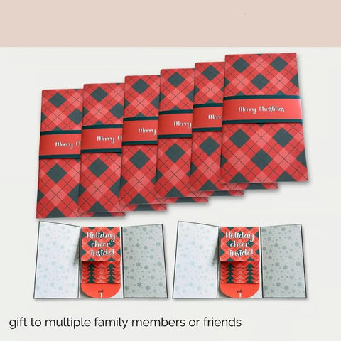 Handmade Waterfall Christmas Gift Card Booklet