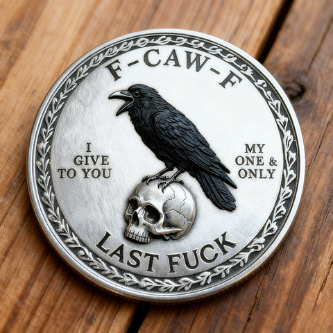 F-CAW-F Witchy Raven Coin