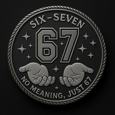Six Seven 6-7 Meme Funny Coin