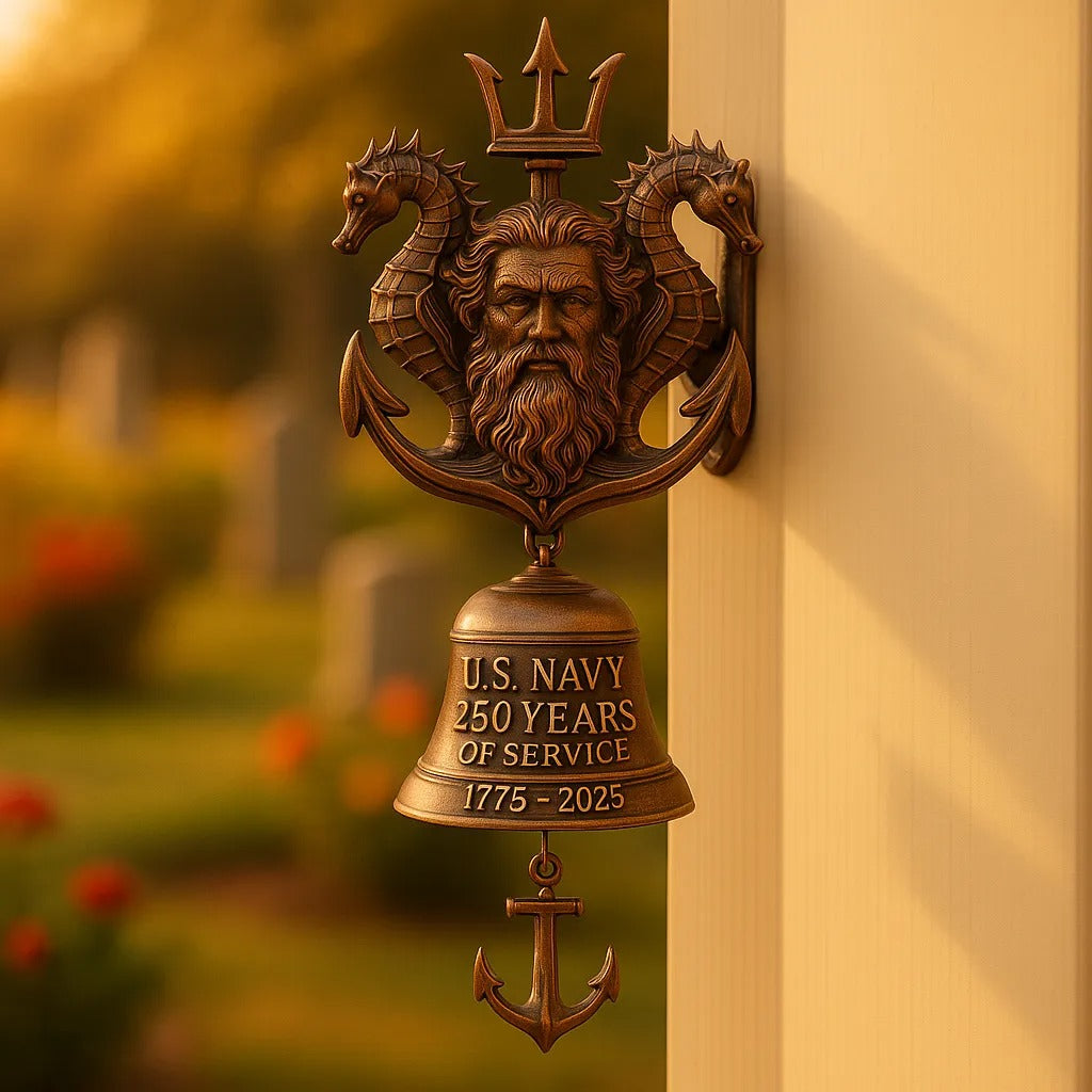 U.S. Navy 1775–2025 250 Years Poseidon Door Bell