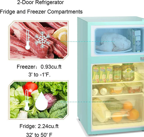 Compact Refrigerator with Freezer F6893