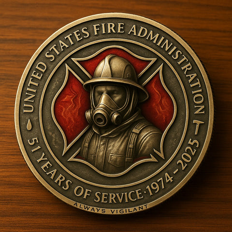 USFA 51st Anniversary Metal Commemorative Coin