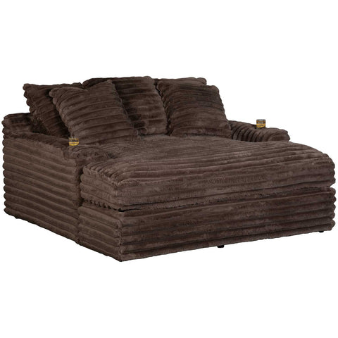 Nestle Chaise Lounge With Dual Cupholders And Charging Ports