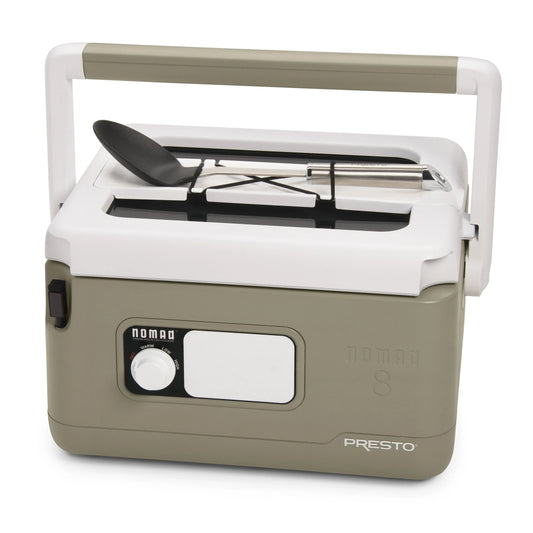 8-Quart Nomad Traveling Slow Cooker in Tan