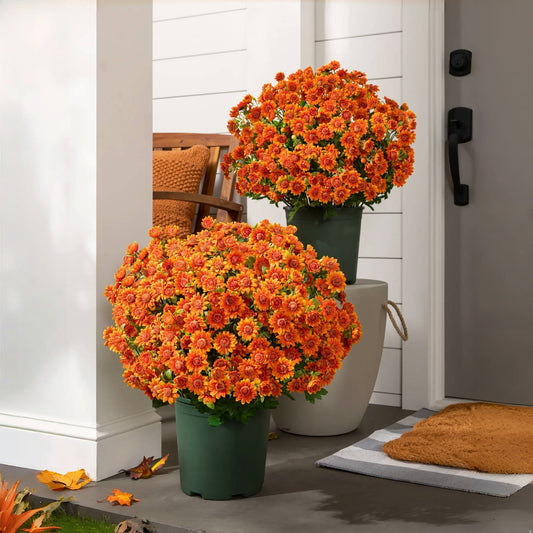 Artificial Outdoor Sunset Mums Flowers