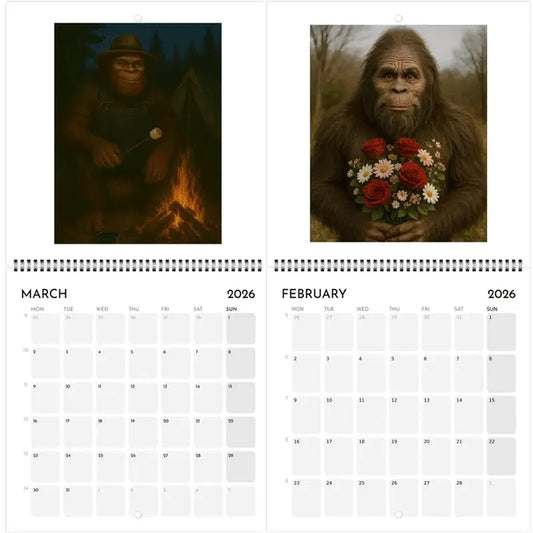 2026 Bigfoot Adventures Wall Calendar
