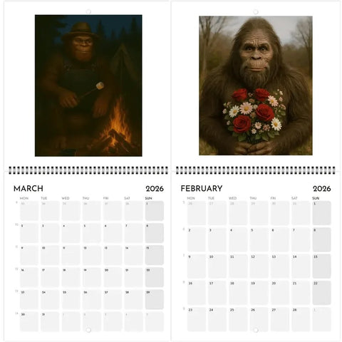 2026 Bigfoot Adventures Wall Calendar