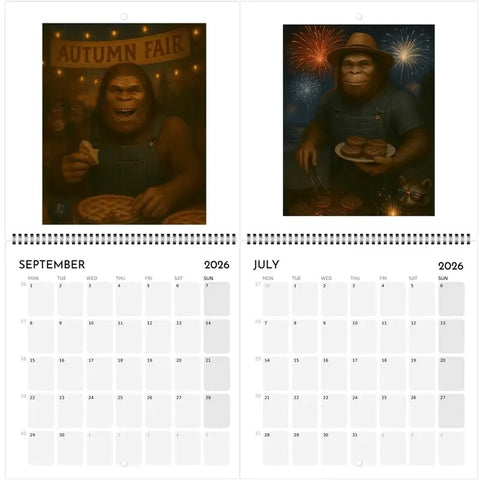 2026 Bigfoot Adventures Wall Calendar