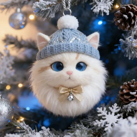Furry Friends: Winter Cat Ornament Collection