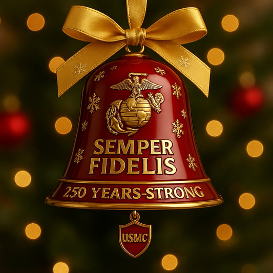 U.S. Marine Corps 250th Anniversary Bell Ornament