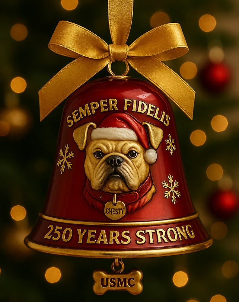 U.S. Marine Corps 250th Anniversary Bell Ornament