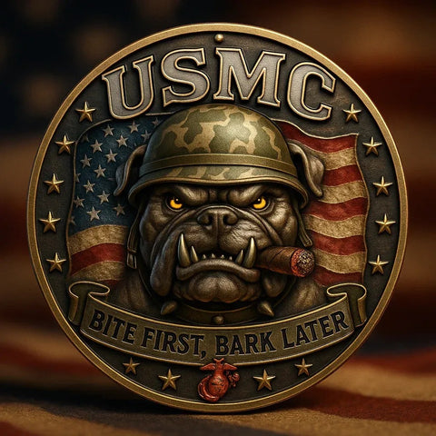 USMC “Devil Dog – Bite First, Bark Later” Commemorative Coin