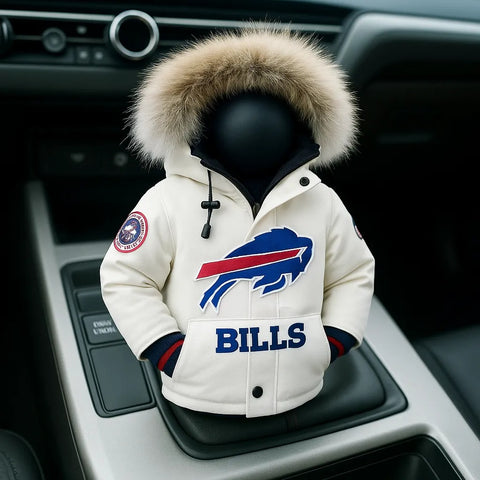 Football Team Mini Down Jacket Gear Shift Knob Cover