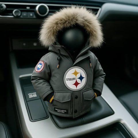 Football Team Mini Down Jacket Gear Shift Knob Cover