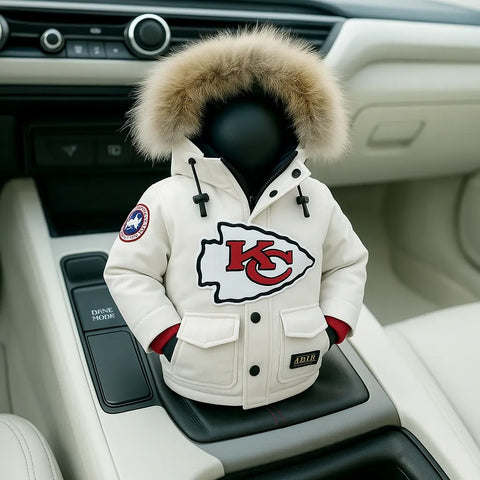Football Team Mini Down Jacket Gear Shift Knob Cover