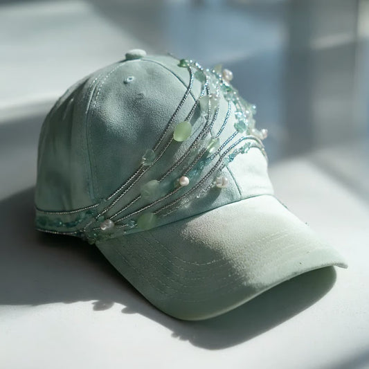 Sea Glass Embroidered Cap