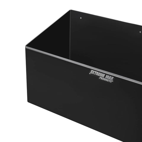 Extreme Max Dual Fuel Jug Holder �� Aluminum Design for Two 5 Gallon Jugs, Black Storage Organizer for Trailers & Garages