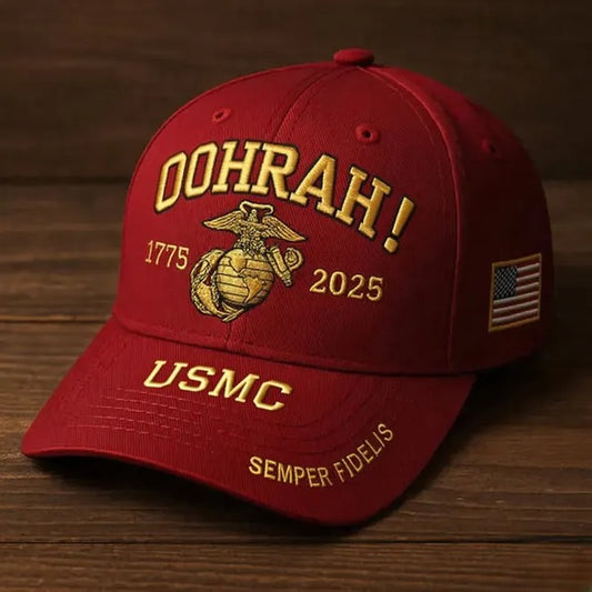 U.S. Marine Corps 250th Anniversary Hat – OOHRAH Edition