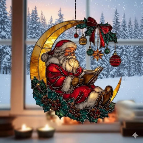 Lunar Santa Acrylic Ornament