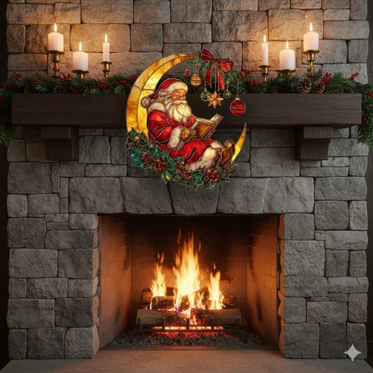 Lunar Santa Acrylic Ornament