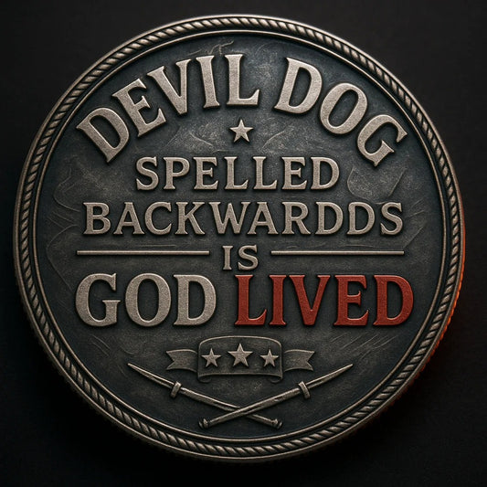 “Devil Dog — God Lived” USMC Commemorative Coin