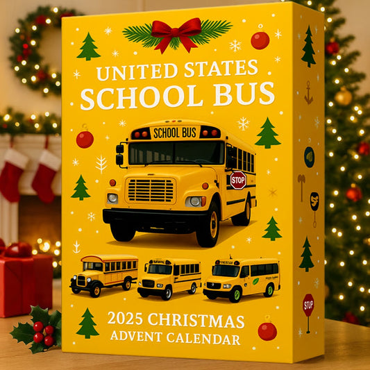 United States School Bus 2025 Christmas Advent Calendar