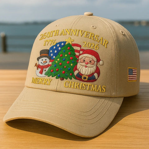 USA 250th Anniversary Christmas Cap