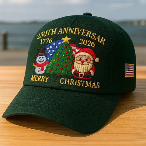 USA 250th Anniversary Christmas Cap