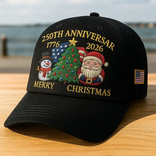 USA 250th Anniversary Christmas Cap