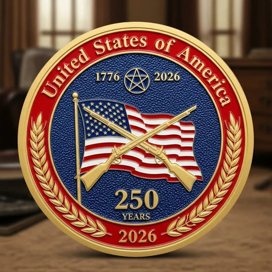 The 250th Anniversary Independence Day Flag Coin