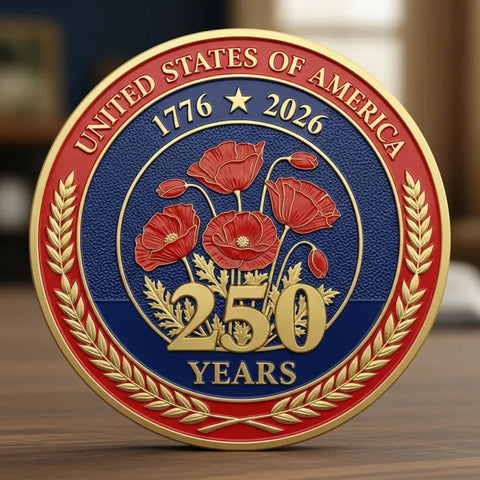 The 250th Anniversary Independence Day Flag Coin