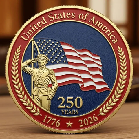 The 250th Anniversary Independence Day Flag Coin