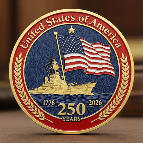The 250th Anniversary Independence Day Flag Coin