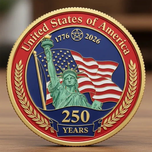 The 250th Anniversary Independence Day Flag Coin